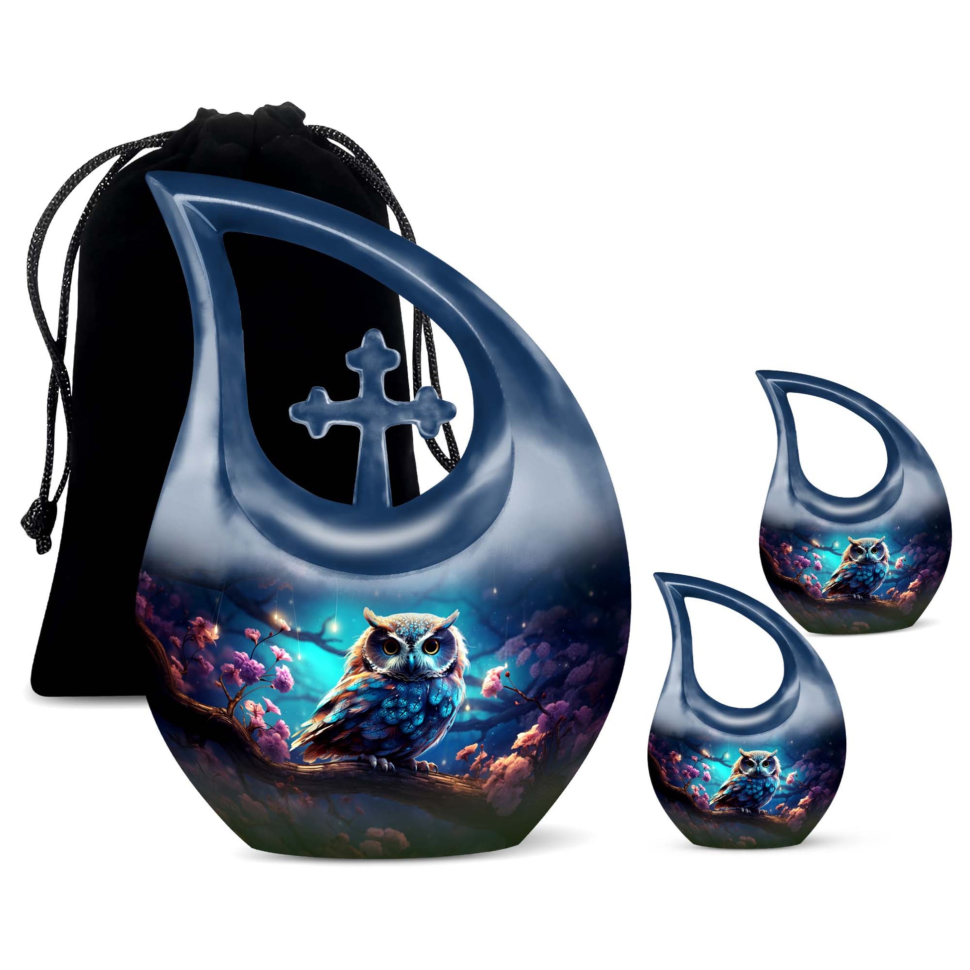 Owl Urns For Ashes - Cremation Urns For Human Ashes Adult Set Urn
