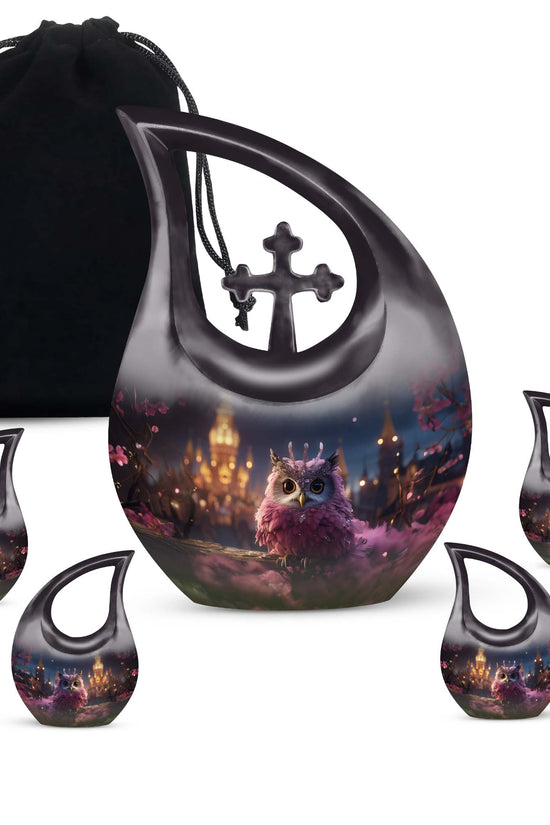 Owl Urns For Ashes - Cremation Urns Set Urn