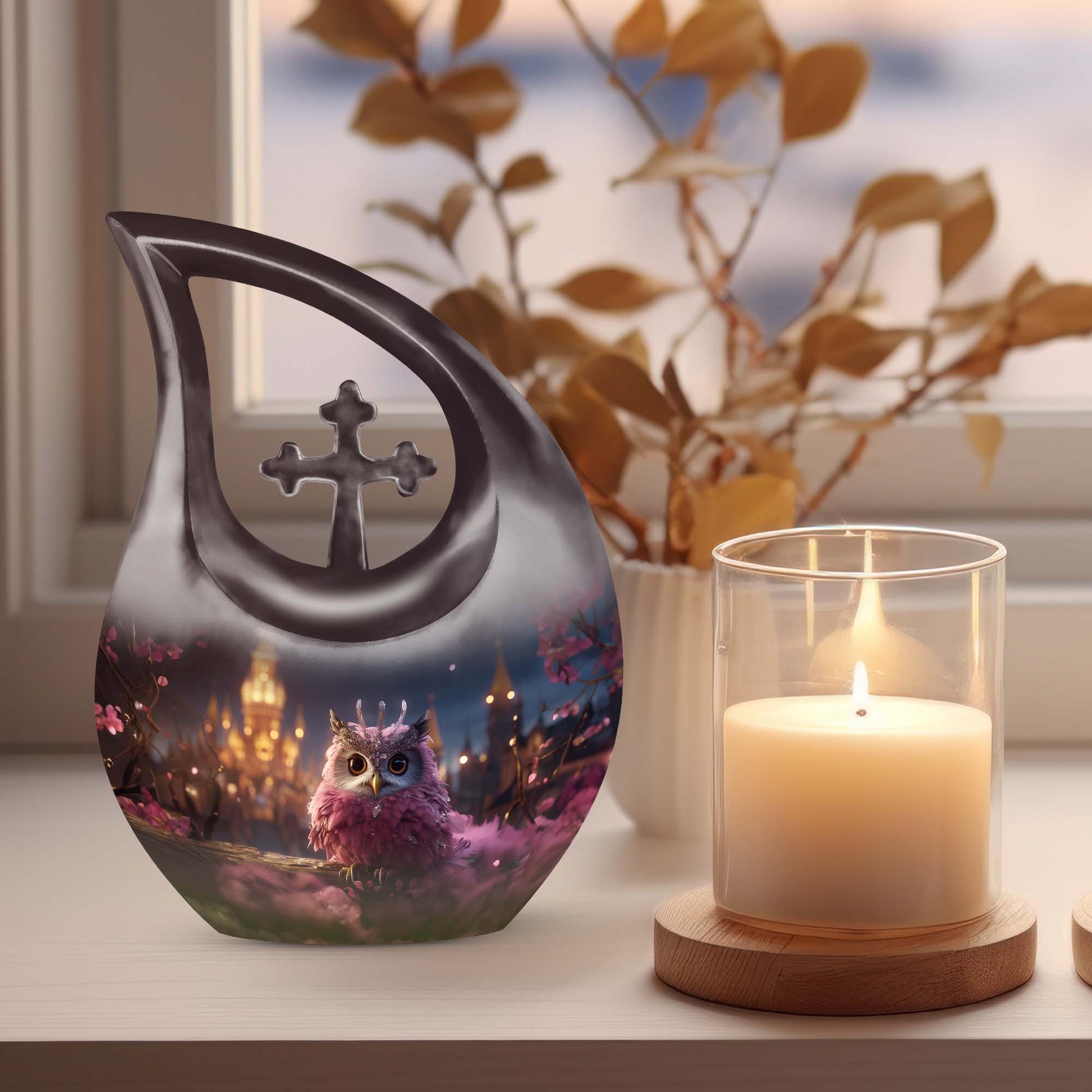 Owl Urns For Ashes - Cremation Urns Set Urn