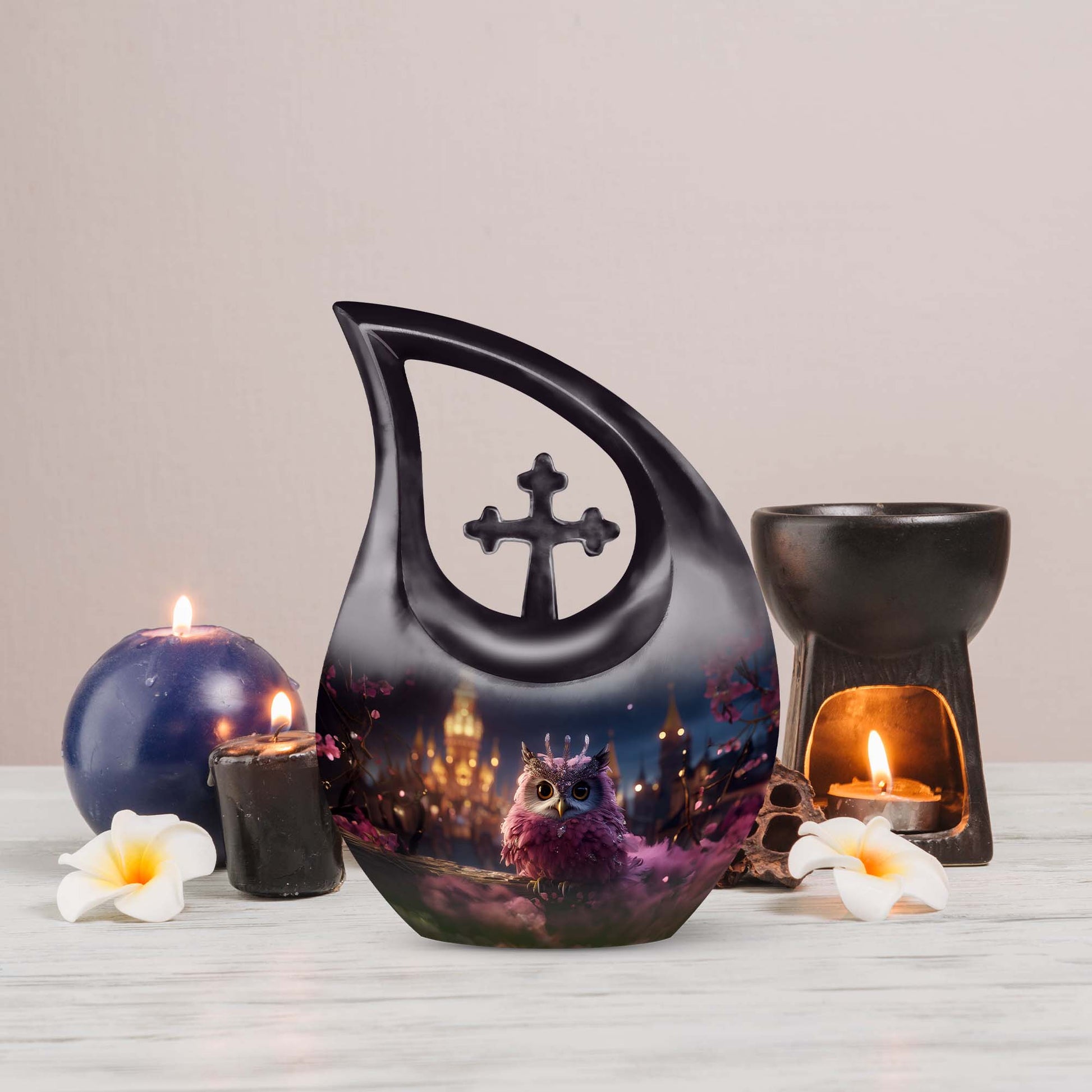 Owl Urns For Ashes - Cremation Urns Set Urn