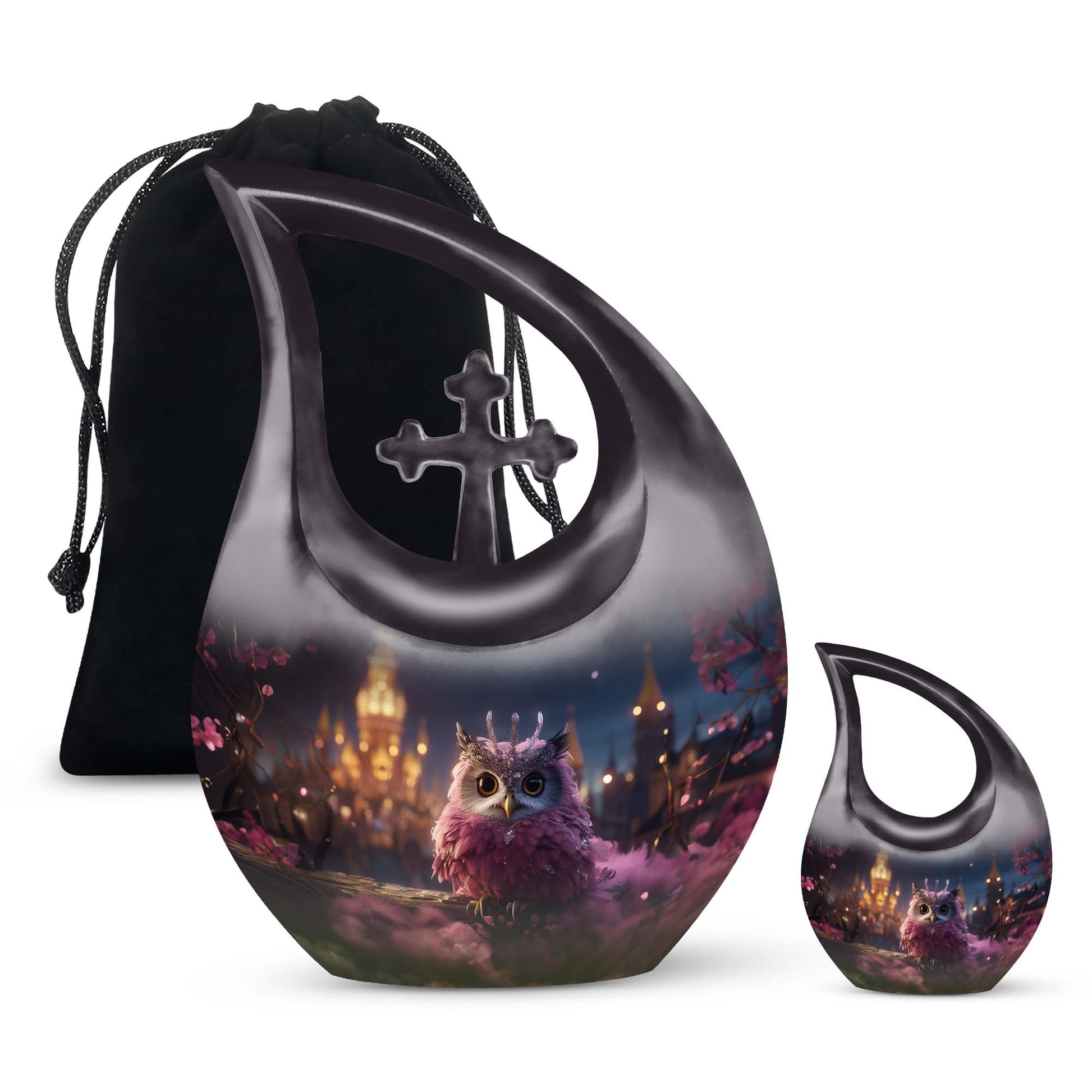 Owl Urns For Ashes - Cremation Urns Set Urn