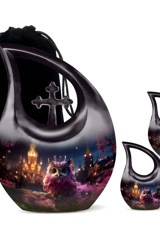 Owl Urns For Ashes - Cremation Urns Set Urn
