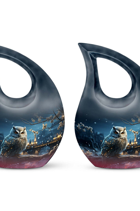 Owl Urns For Ashes - Cremation Ashes Urns Combo  Urn