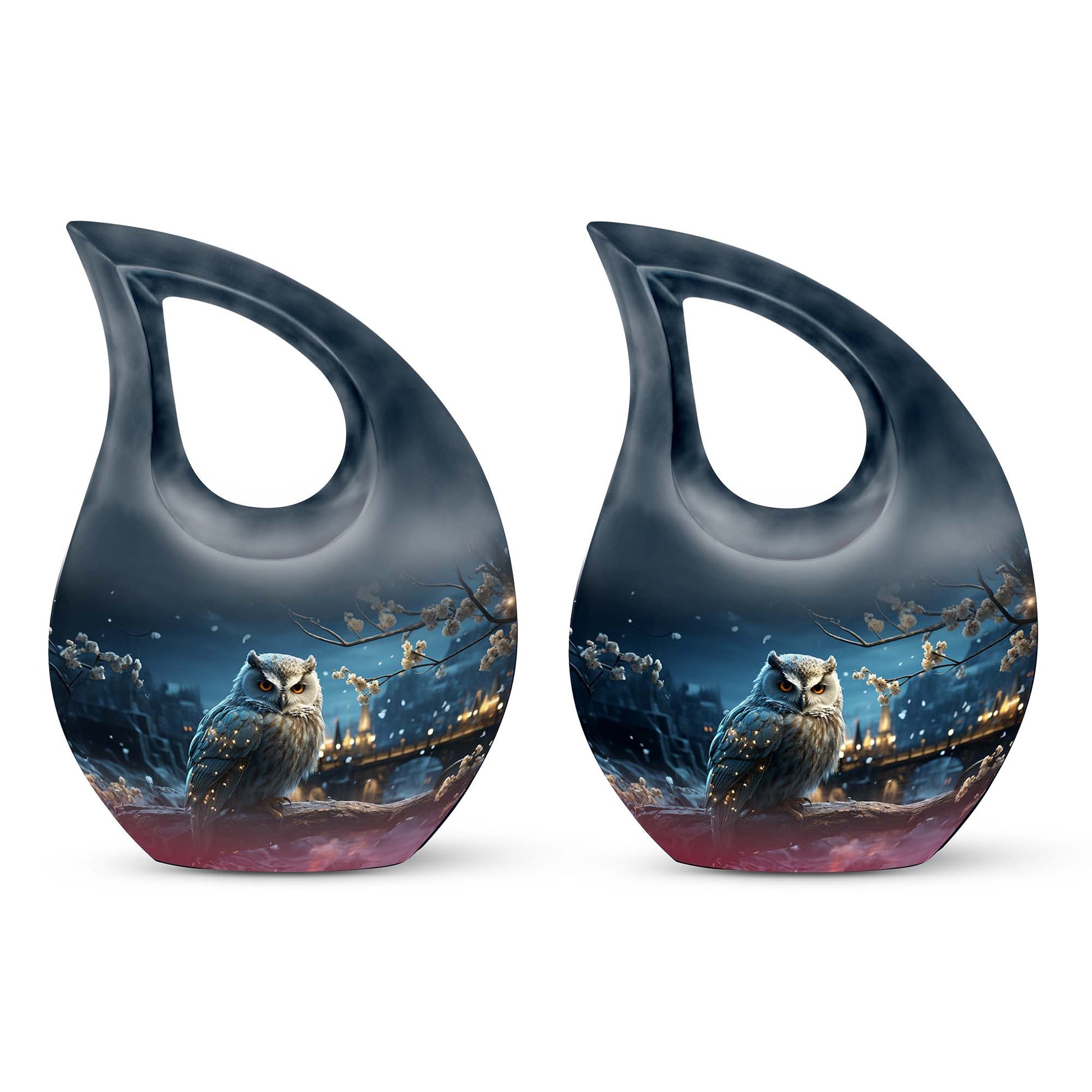 Owl Urns For Ashes - Cremation Ashes Urns Combo  Urn