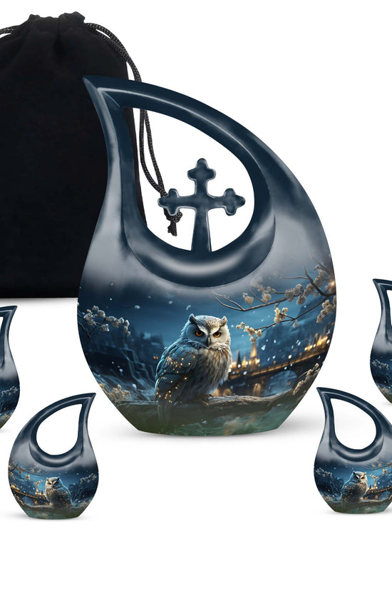Owl Urns For Ashes - Cremation Ashes Urns Combo  Urn
