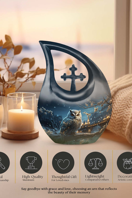 Owl Urns For Ashes - Cremation Ashes Urns Combo Urn