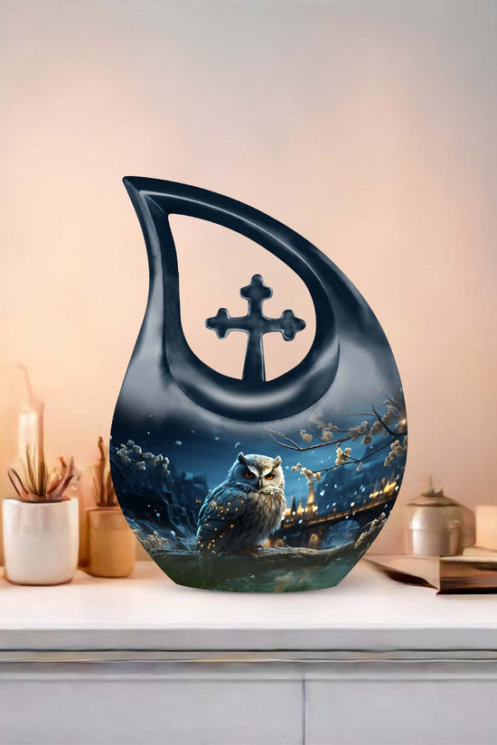 Owl Urns For Ashes - Cremation Ashes Urns Combo Urn