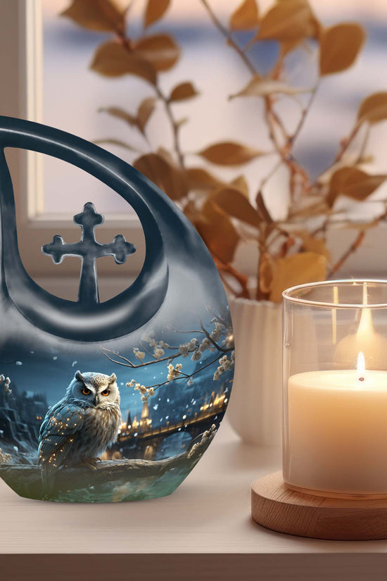 Owl Urns For Ashes - Cremation Ashes Urns Combo Urn