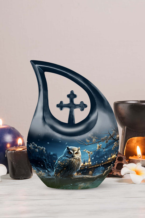 Owl Urns For Ashes - Cremation Ashes Urns Combo Urn