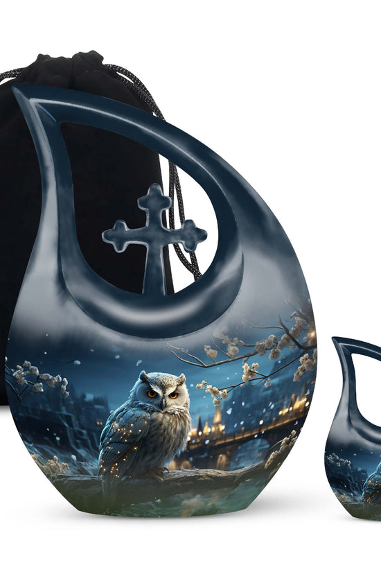 Owl Urns For Ashes - Cremation Ashes Urns Combo  Urn