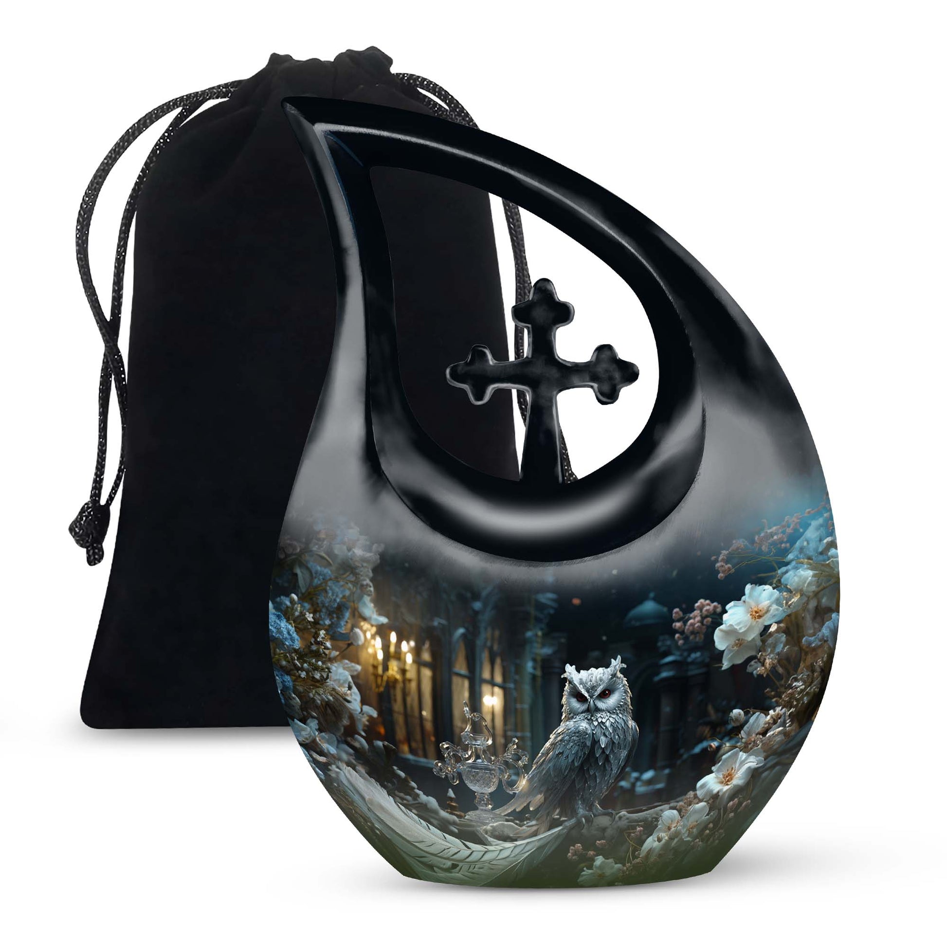 Royal Owl Memorial Urn - Unique Memorial Urn For Adult Ashes