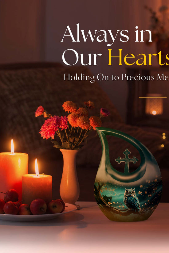 Owl Urns For Ashes - Small Cremation Keepsakes Urn