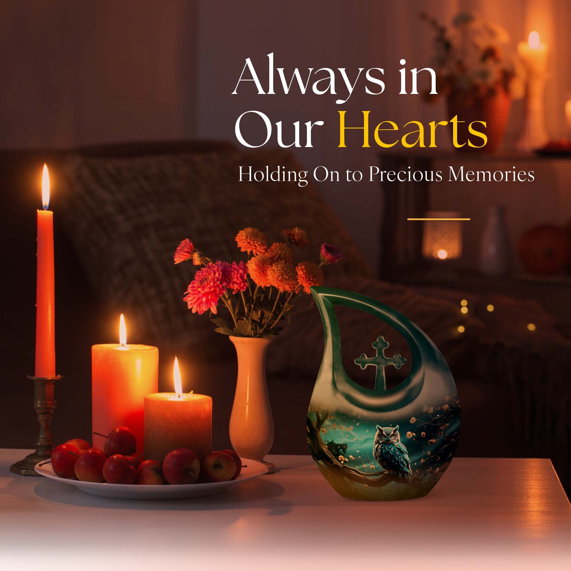 Owl Urns For Ashes - Small Cremation Keepsakes Urn