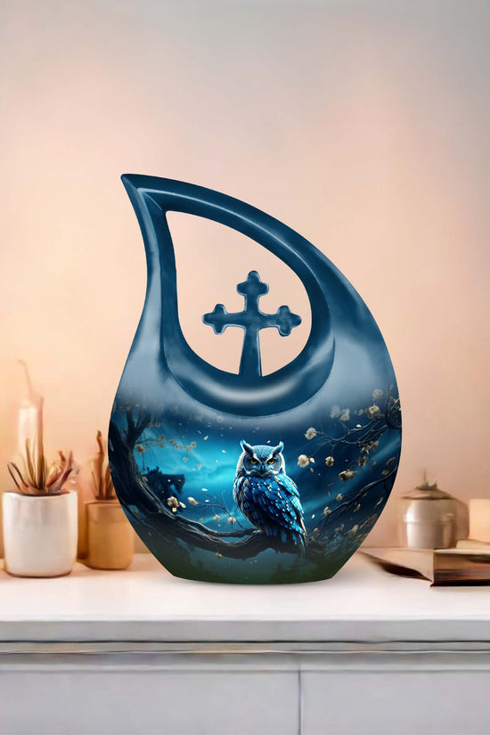 Owl Urns For Ashes - Small Cremation Keepsakes Urn