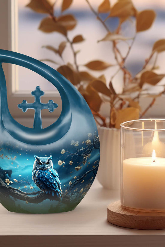 Owl Urns For Ashes - Small Cremation Keepsakes Urn