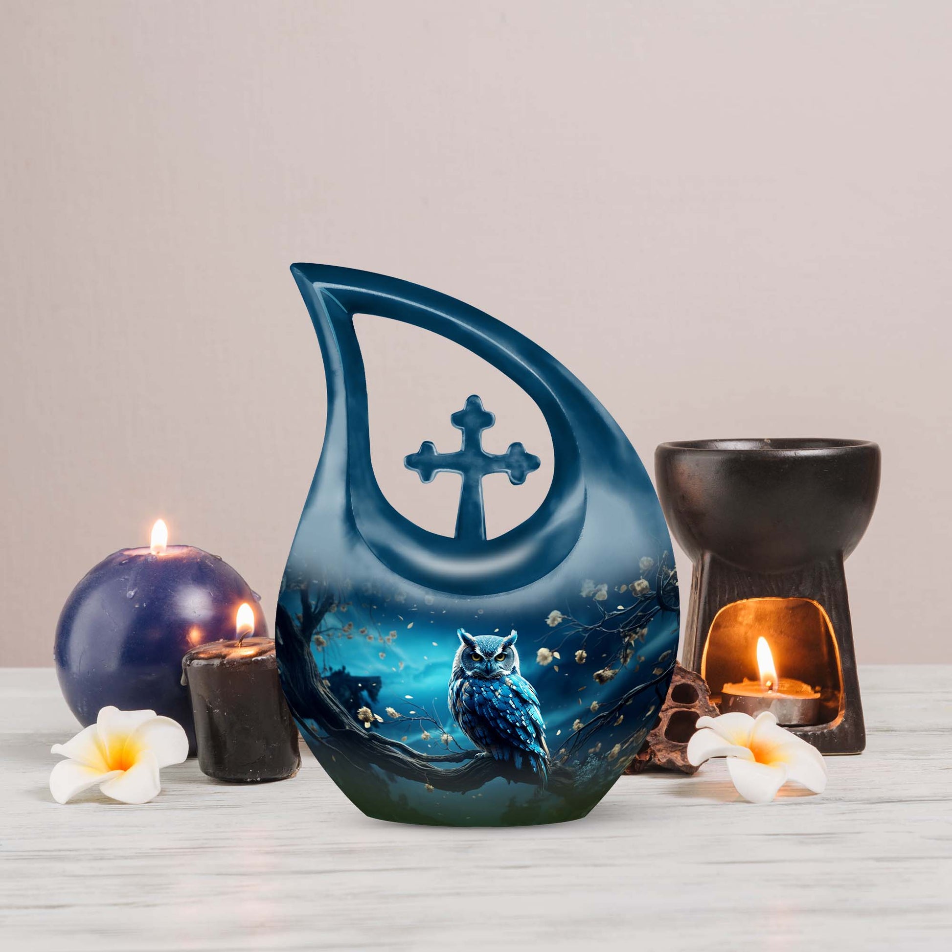 Owl Urns For Ashes - Small Cremation Keepsakes Urn