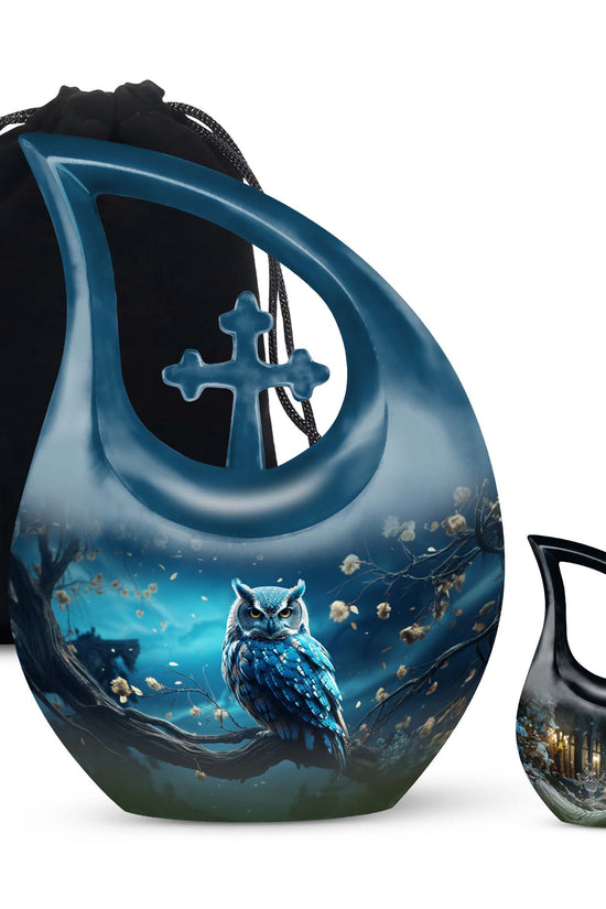 Owl Urns For Ashes - Small Cremation Keepsakes Urn