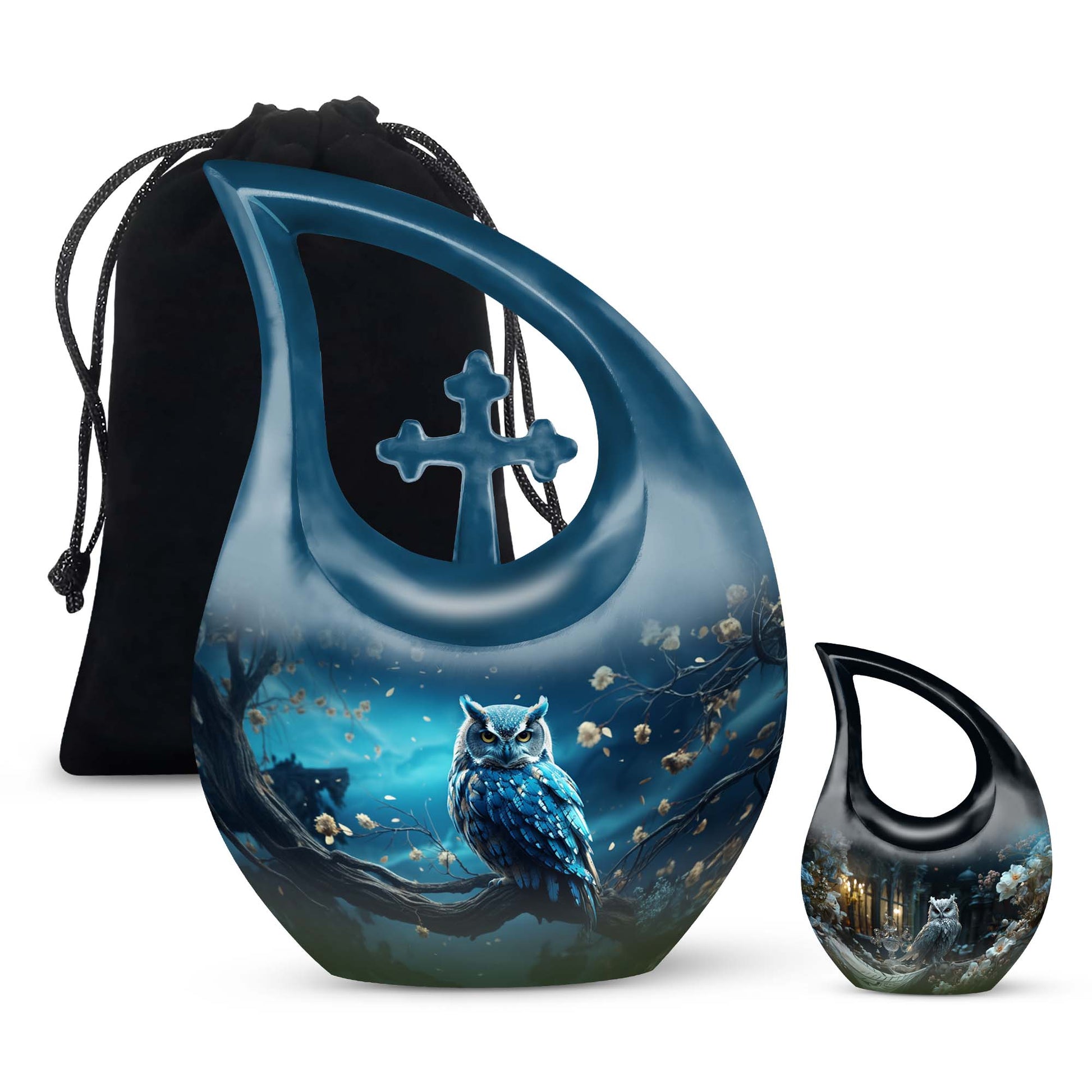 Owl Urns For Ashes - Small Cremation Keepsakes Urn