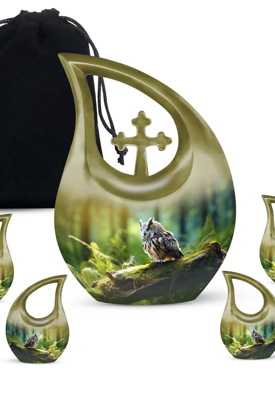 Owl Urns For Ashes - Cremation Urn For Human Ashes Urn