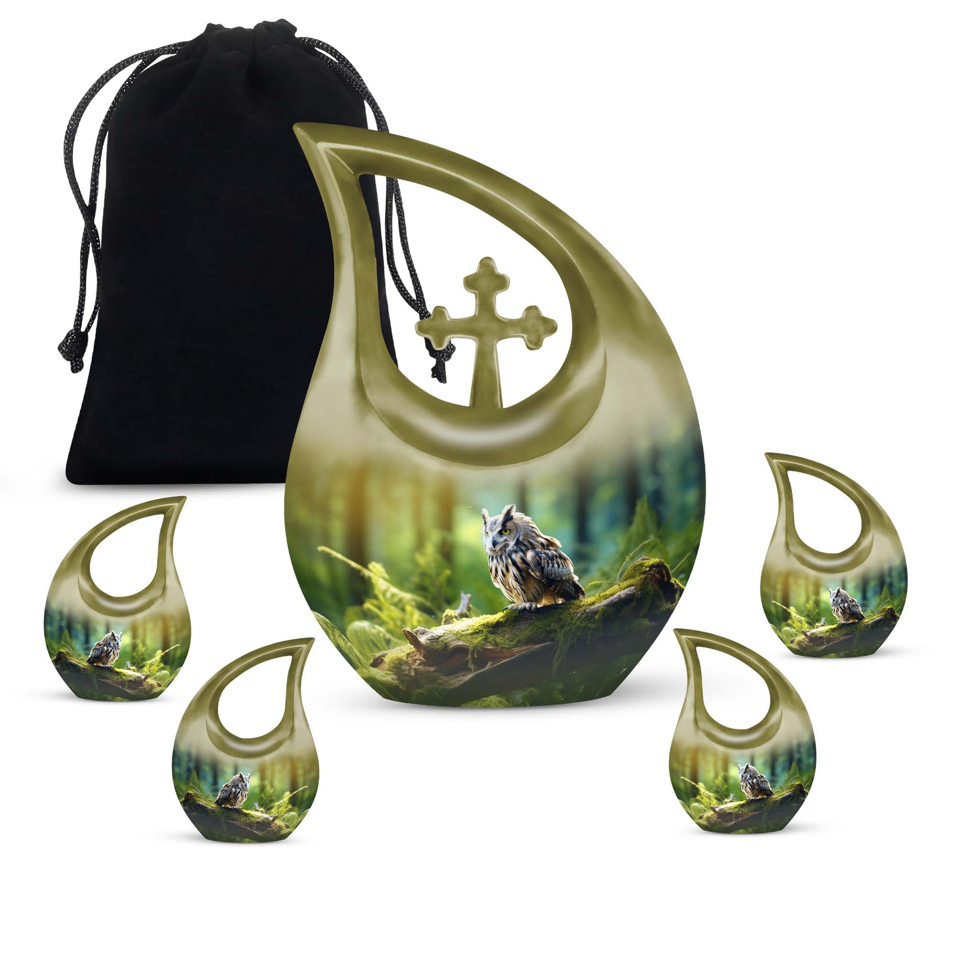 Owl Urns For Ashes - Cremation Urn For Human Ashes Urn