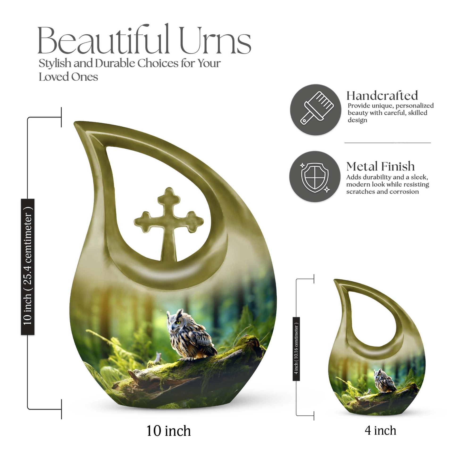 Owl Urns For Ashes - Cremation Urn For Human Ashes