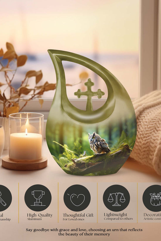Owl Urns For Ashes - Cremation Urn For Human Ashes
