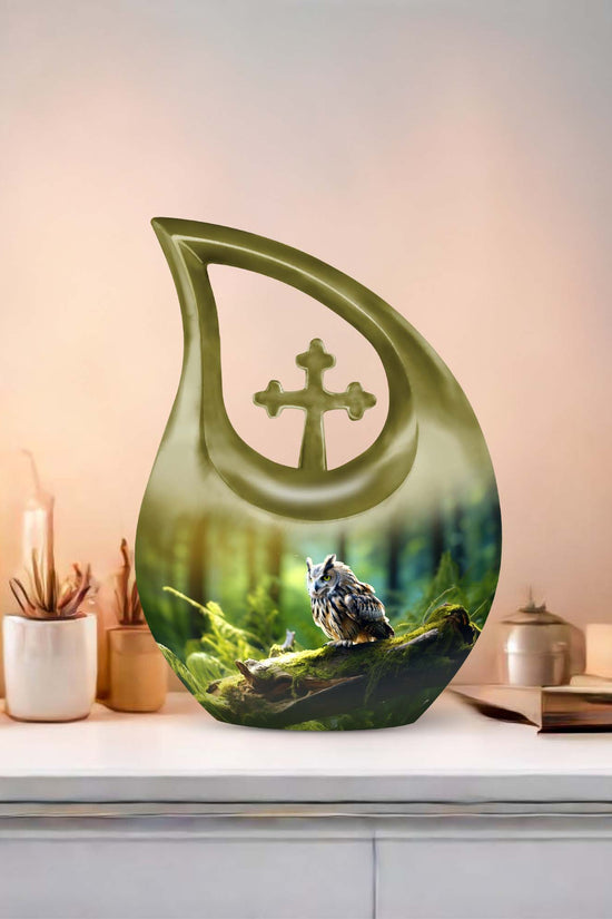 Owl Urns For Ashes - Cremation Urn For Human Ashes