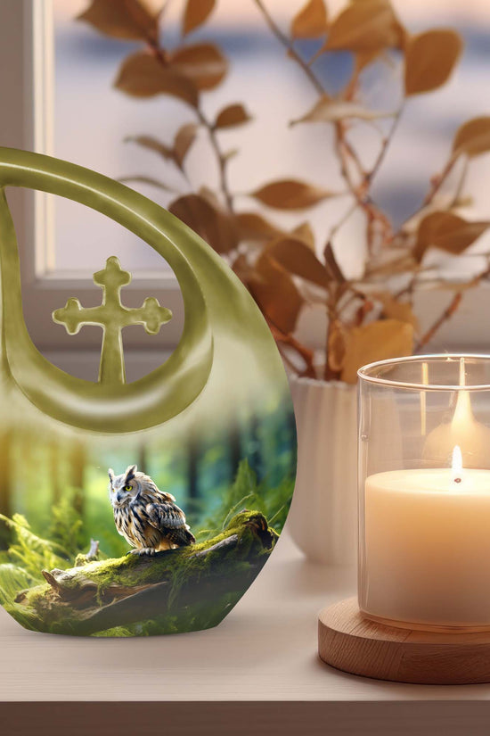Owl Urns For Ashes - Cremation Urn For Human Ashes