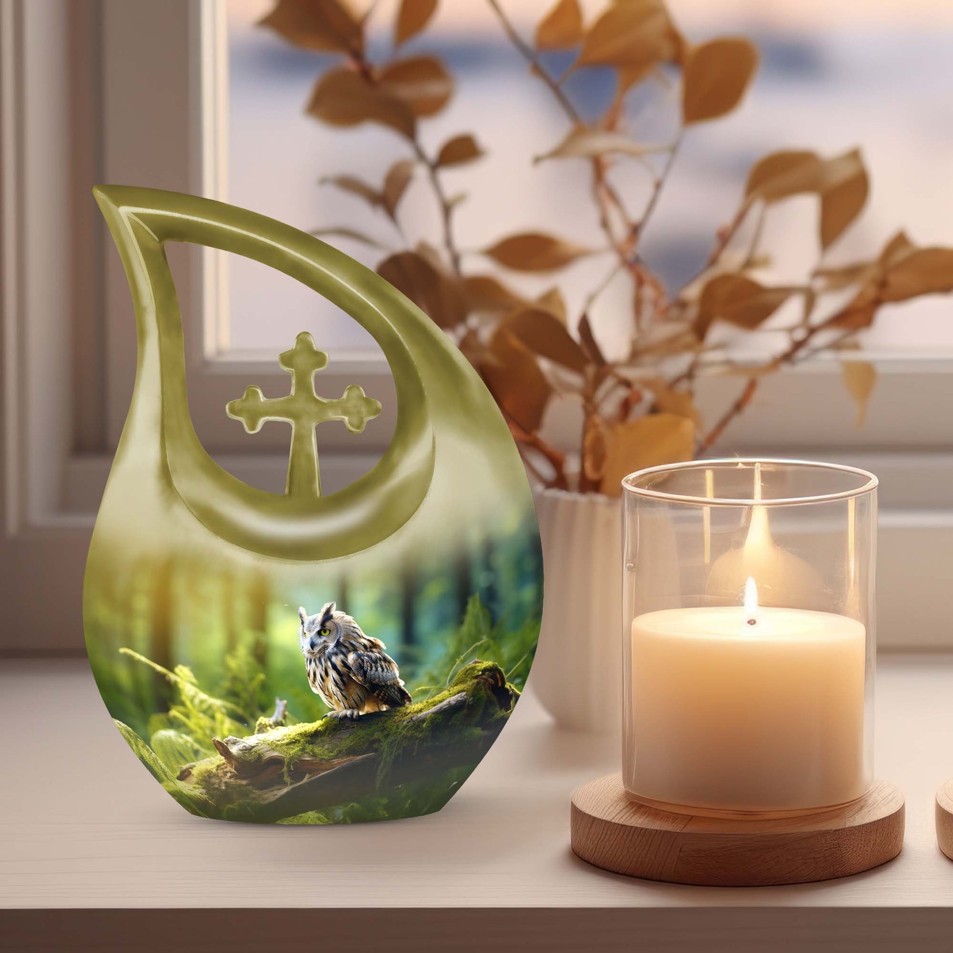 Owl Urns For Ashes - Cremation Urn For Human Ashes