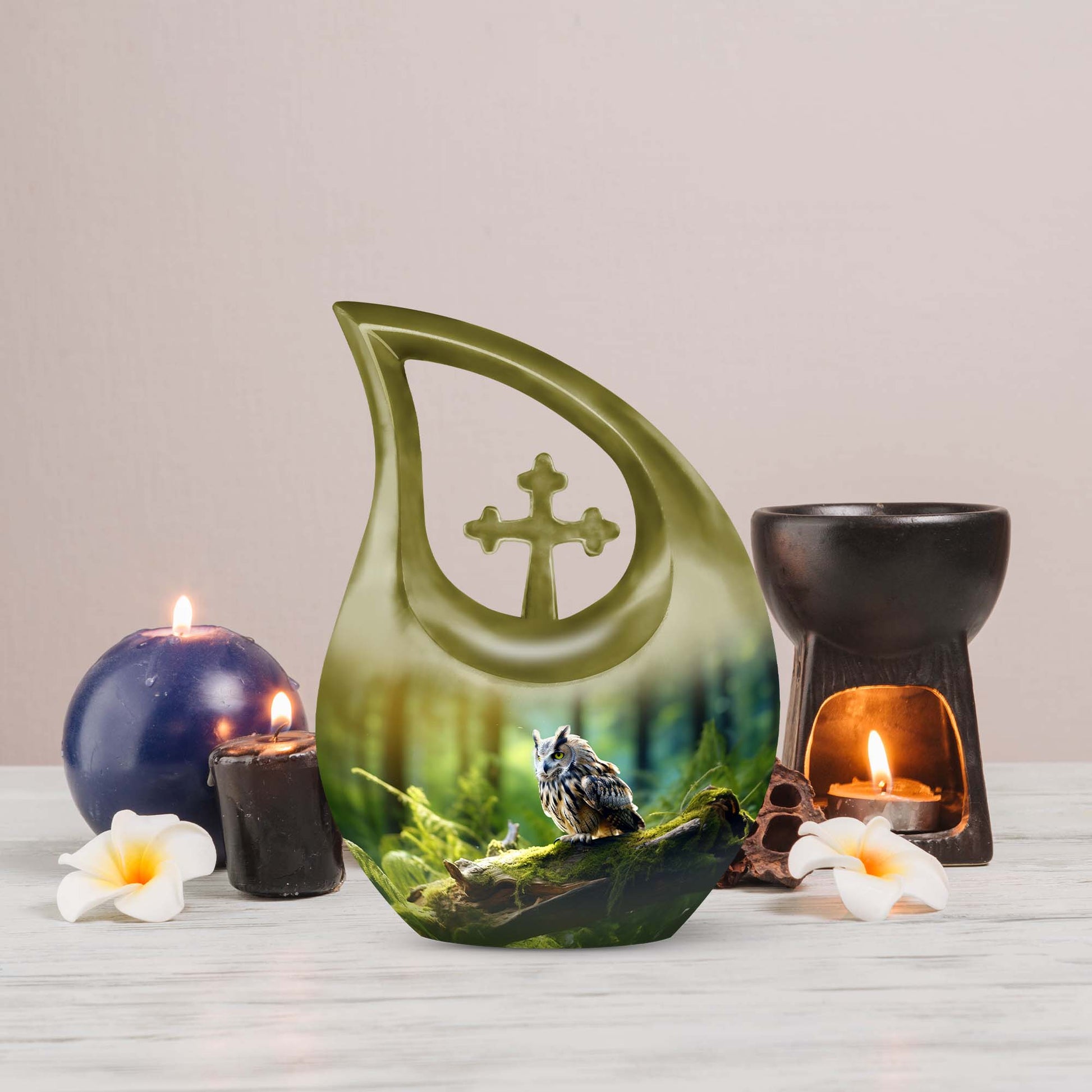 Owl Urns For Ashes - Cremation Urn For Human Ashes