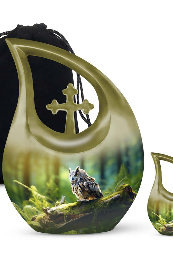 Owl Urns For Ashes - Cremation Urn For Human Ashes Urn