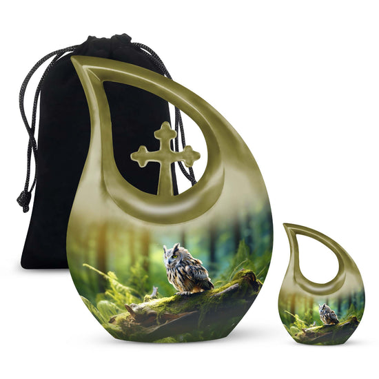 Owl Urns For Ashes - Cremation Urn For Human Ashes Urn