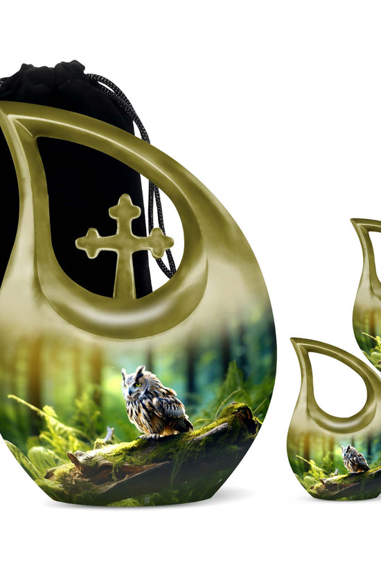 Owl Urns For Ashes - Cremation Urn For Human Ashes Urn