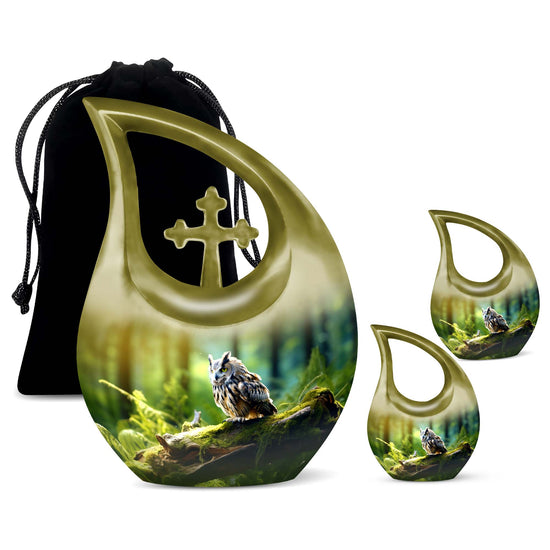Owl Urns For Ashes - Cremation Urn For Human Ashes Urn