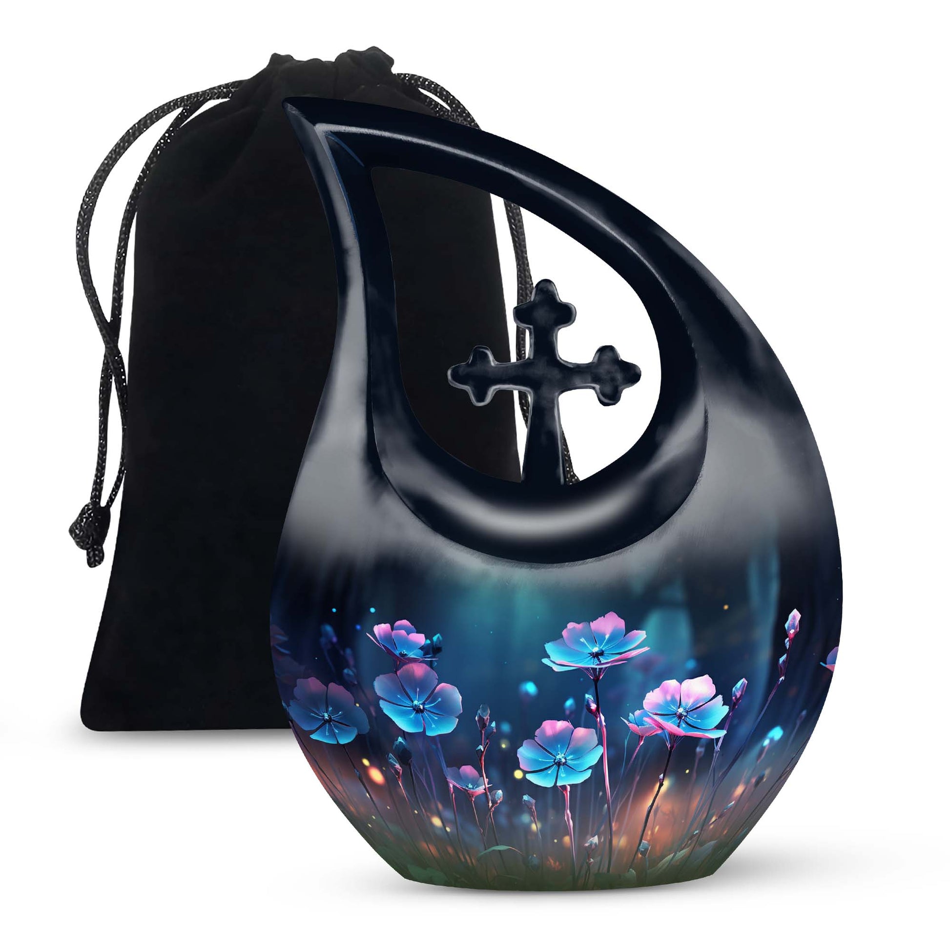 Scorpion Grass Cremation Aluminium Urn - Memorial Ashes Urn For Ashes