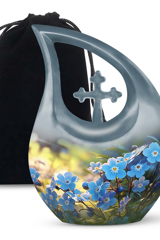Scorpion Grass Cremation Urn - Stylish Funeral Urn For Female Ashes