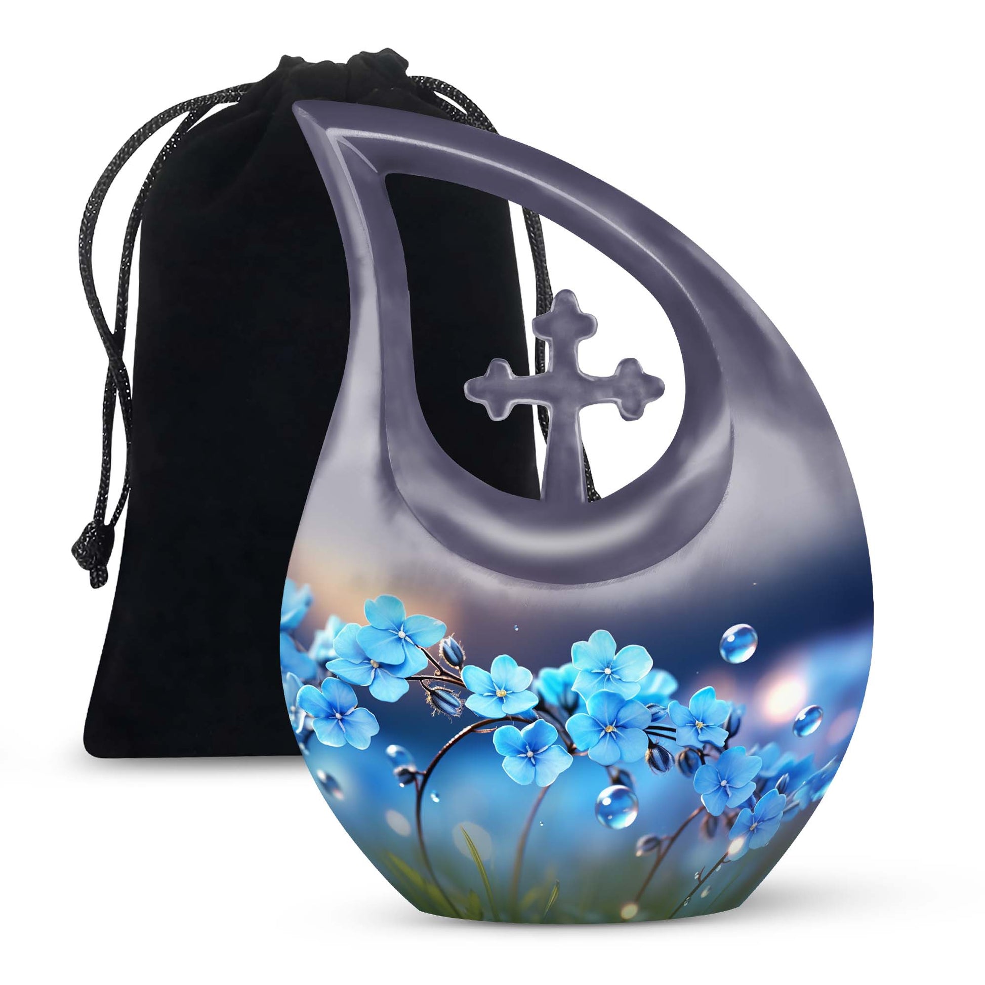 Scorpion Grass Decorative Funeral Urn - Human Ashes Cremation Urn