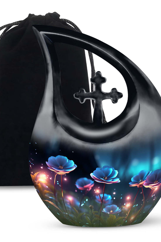 Scorpion Grass Adult Memorial Urn - Elegant Cremation Urn For Ashes