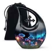 Scorpion Grass Adult Memorial Urn - Elegant Cremation Urn For Ashes