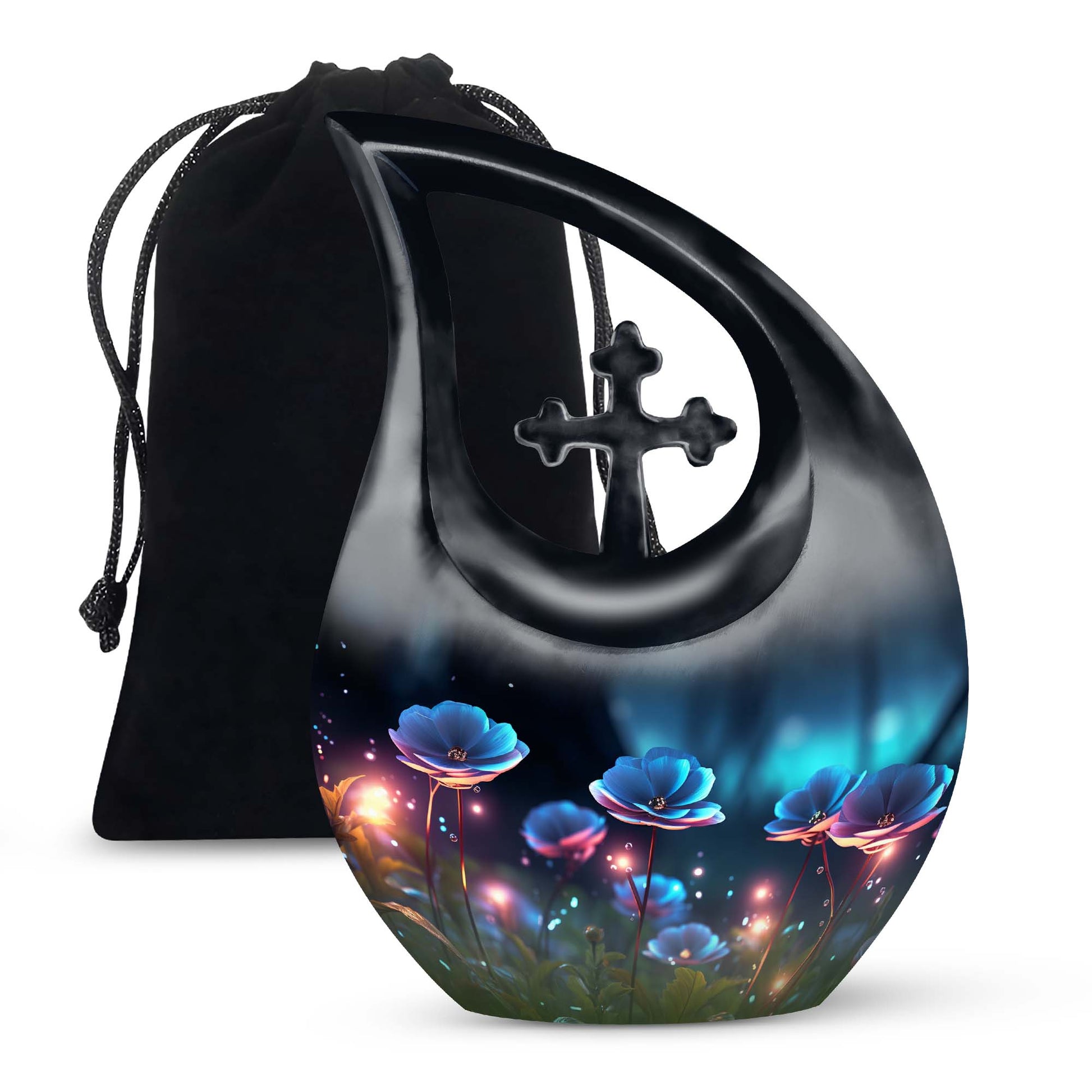 Scorpion Grass Adult Memorial Urn - Elegant Cremation Urn For Ashes