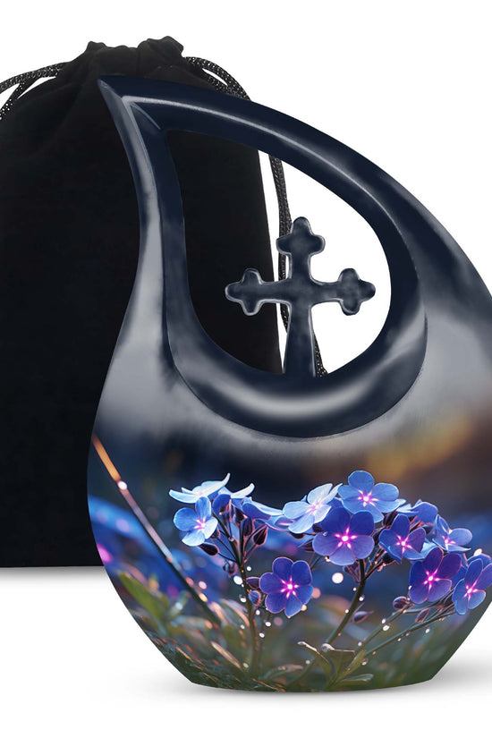 Scorpion Grass Funeral Urn For Ashes - Decorative Aluminium Cremation Urn