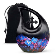 Scorpion Grass Cremation Urn - Elegant Adult Memorial Urn For Human Ashes