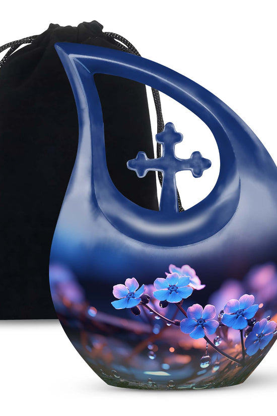 Lily Blossom Cremation Urn - Elegant Funeral Urn For Human Ashes