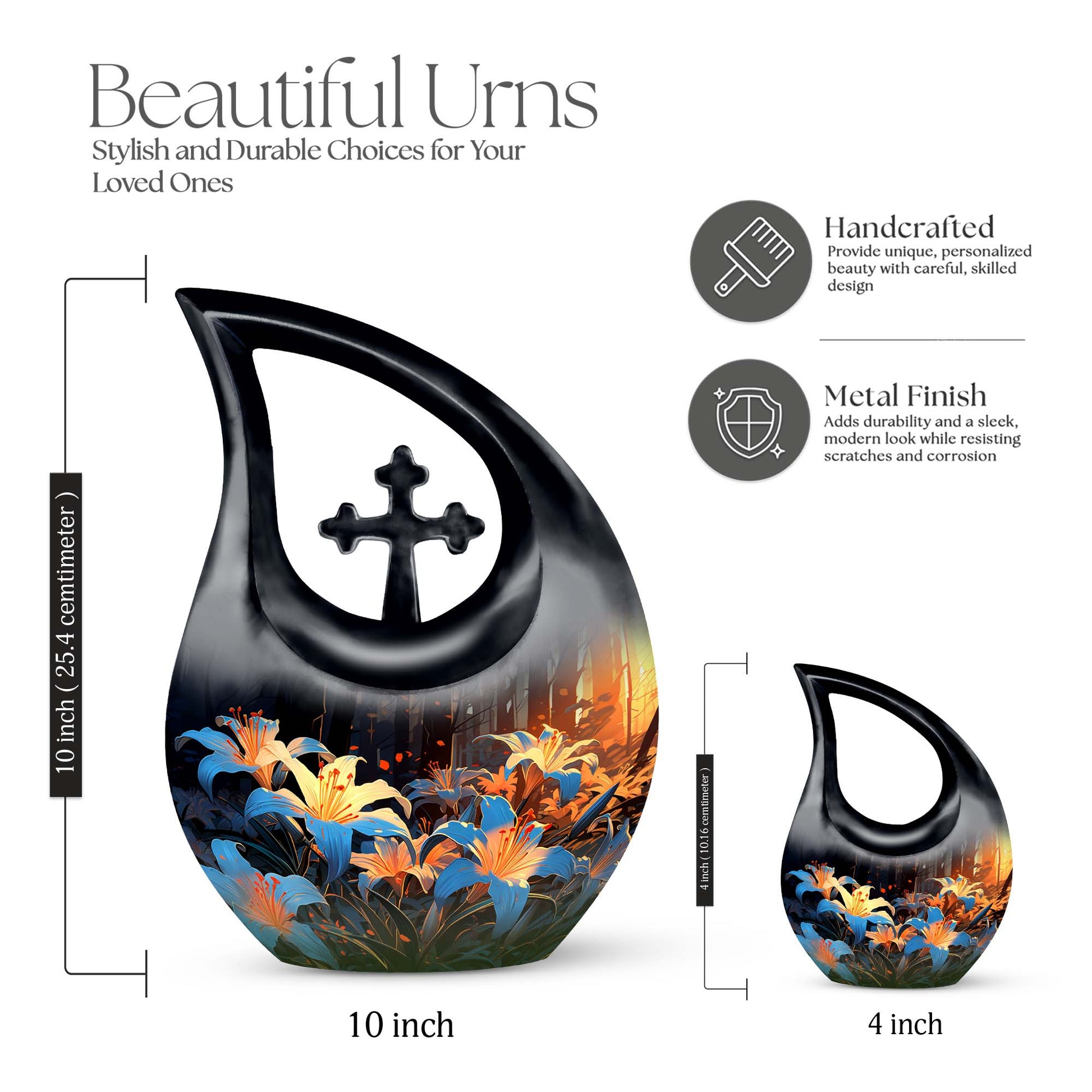 Lilly Urns For Ashes - Large Urn For Cremations