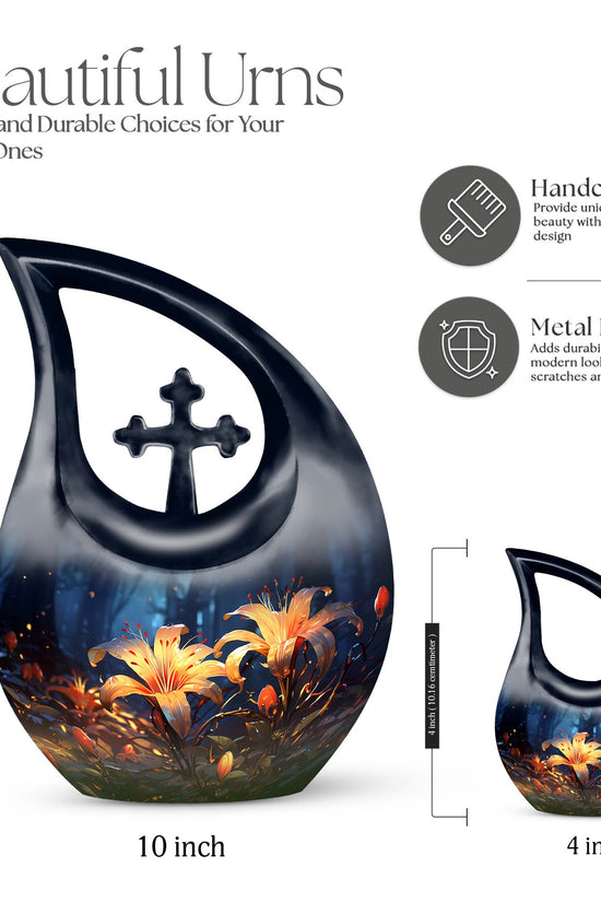 Lilly Urns For Ashes - Small Urns For Human Ashes Keepsake Urn