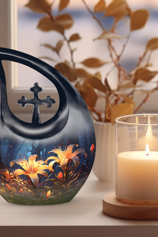 Lilly Urns For Ashes - Small Urns For Human Ashes Keepsake Urn