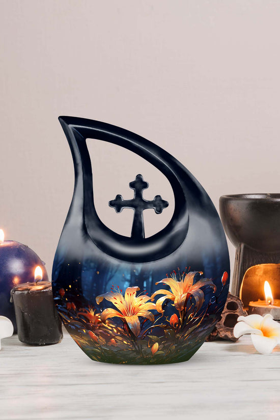 Lilly Urns For Ashes - Small Urns For Human Ashes Keepsake Urn