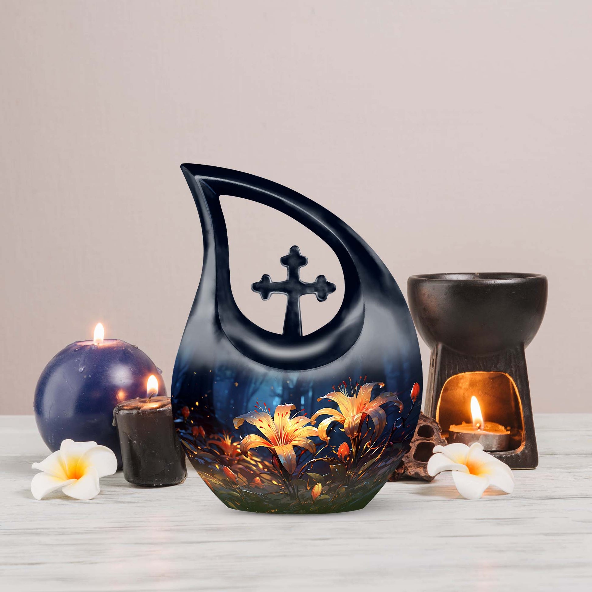 Lilly Urns For Ashes - Small Urns For Human Ashes Keepsake Urn