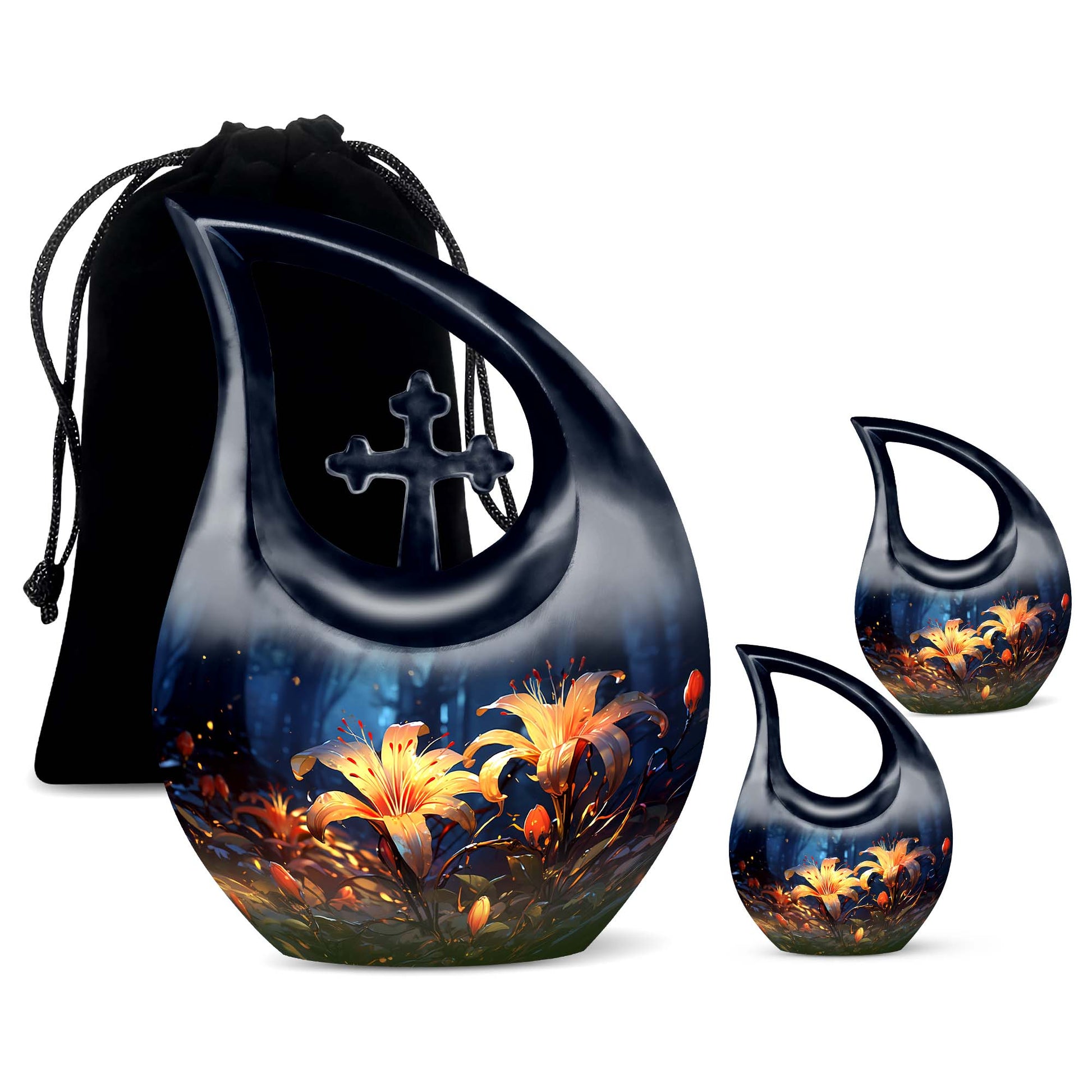 Lilly Urns For Ashes - Small Urns For Human Ashes Keepsake Urn