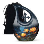 Elegant Lily Urn For Human Ashes - Large Cremation Urn